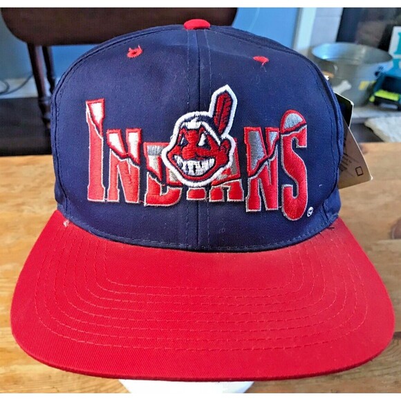 Cleveland Indians Snapback Hat Quake Shatter Earthquake Chief Wahoo Guardians - Picture 1 of 10